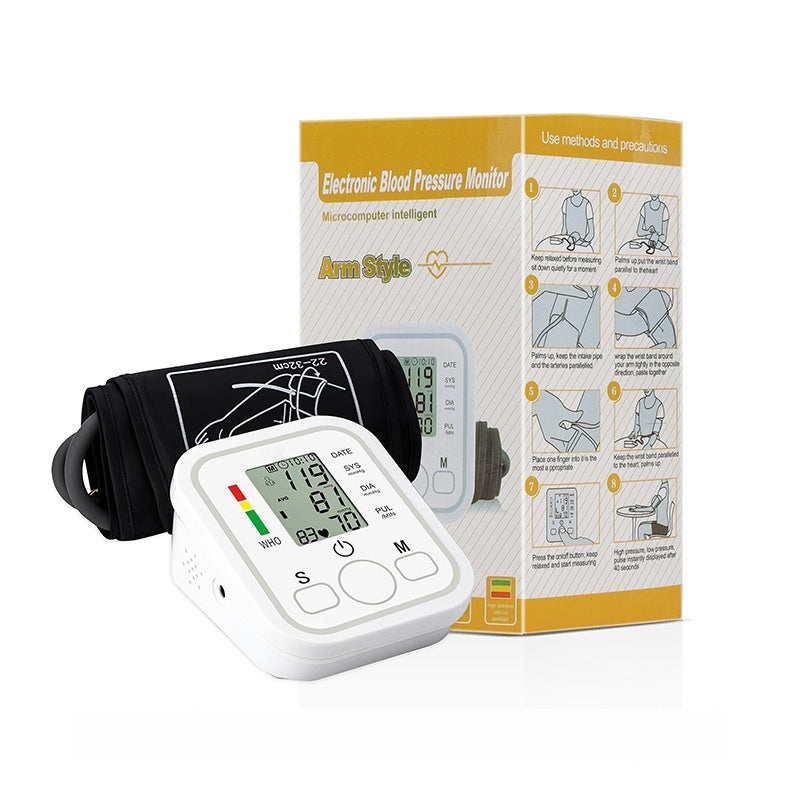 Medical Electronic Upper Arm Dynamic Pulse Detection Household Portable Smart Sphygmomanometer For The Elderly