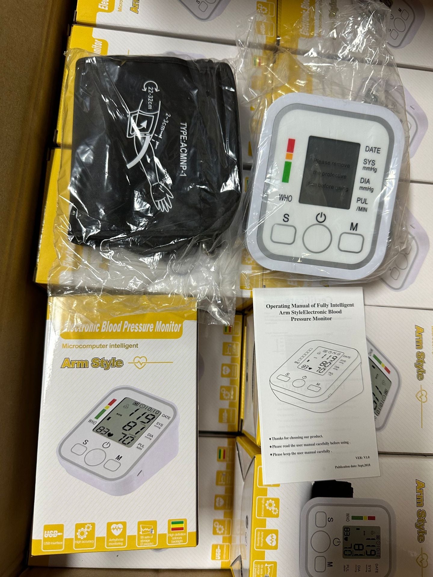 Medical Electronic Upper Arm Dynamic Pulse Detection Household Portable Smart Sphygmomanometer For The Elderly