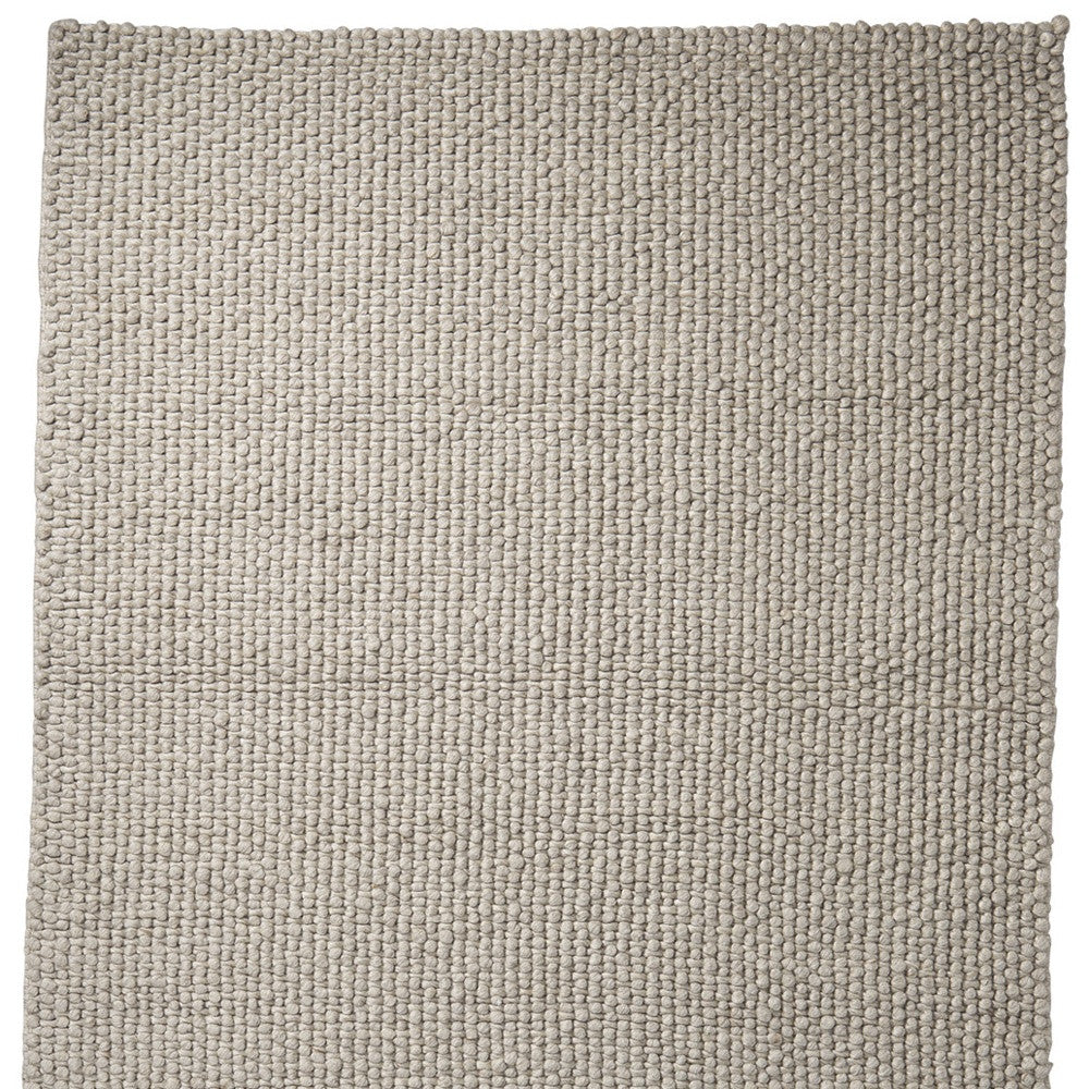 9' X 12' Beige Berber Hand Woven Area Rug-3