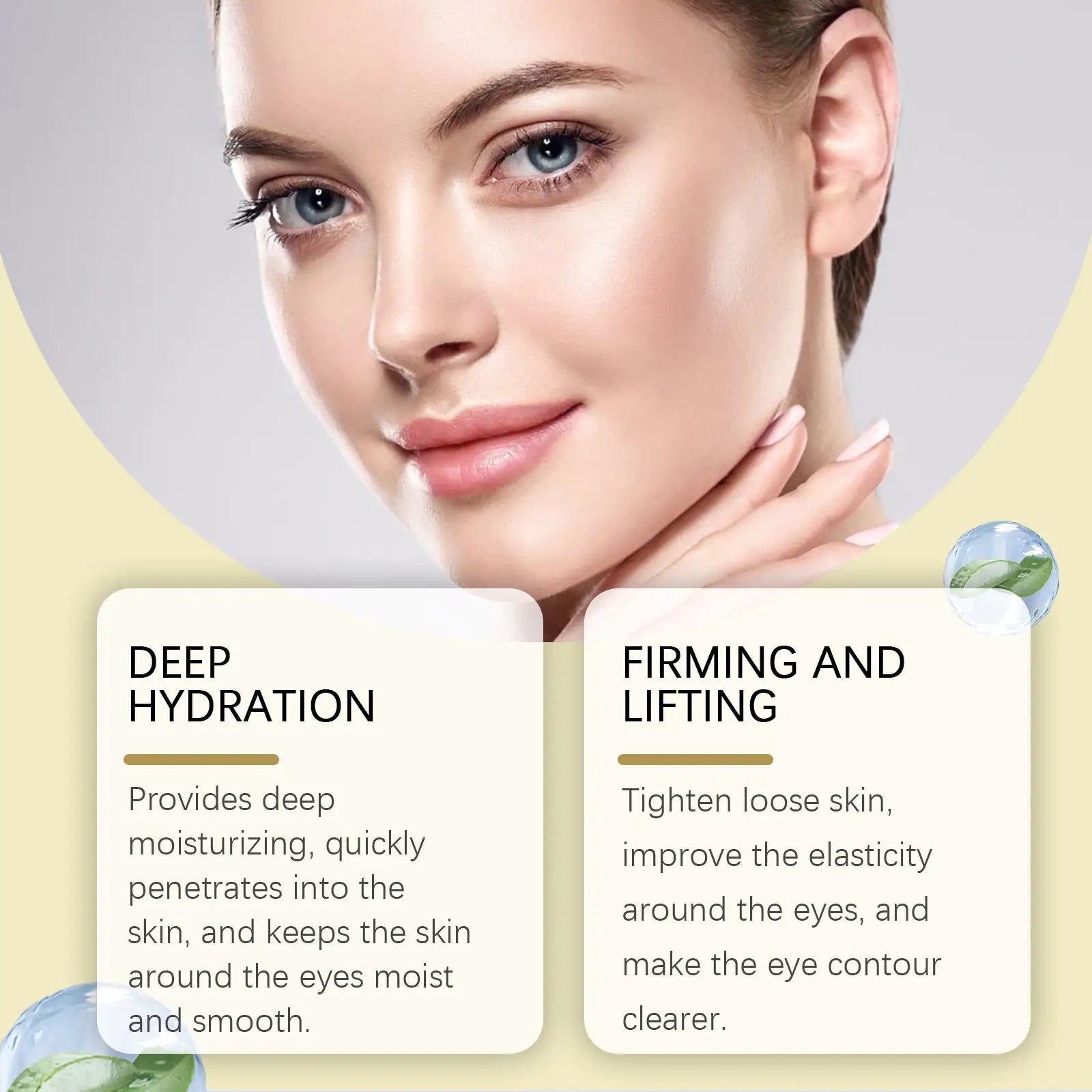 EELHOE Gold Firming Eye Mask Lightens Fine Lines, Dark Circles, Moisturizes And Moisturizes, And Firms The Skin Around The Eyes