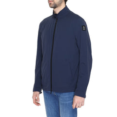 Blue Nylon Jackets & Coat