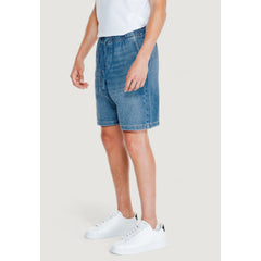 Light Blue Cotton Bermuda