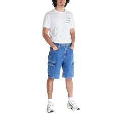 Blue Cotton Bermuda