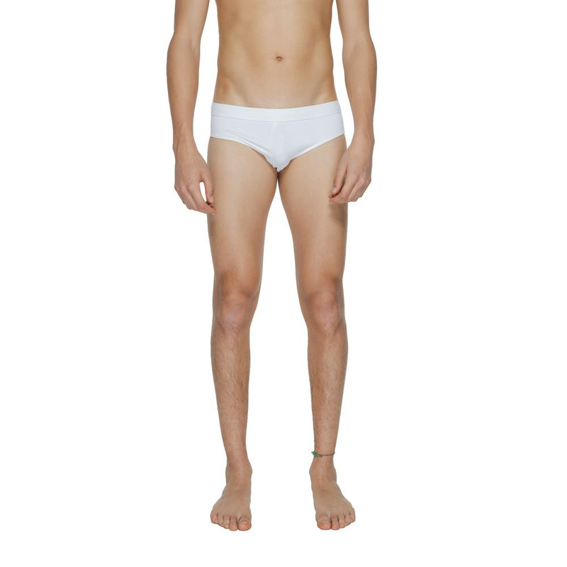White Polyamide Swim Brief