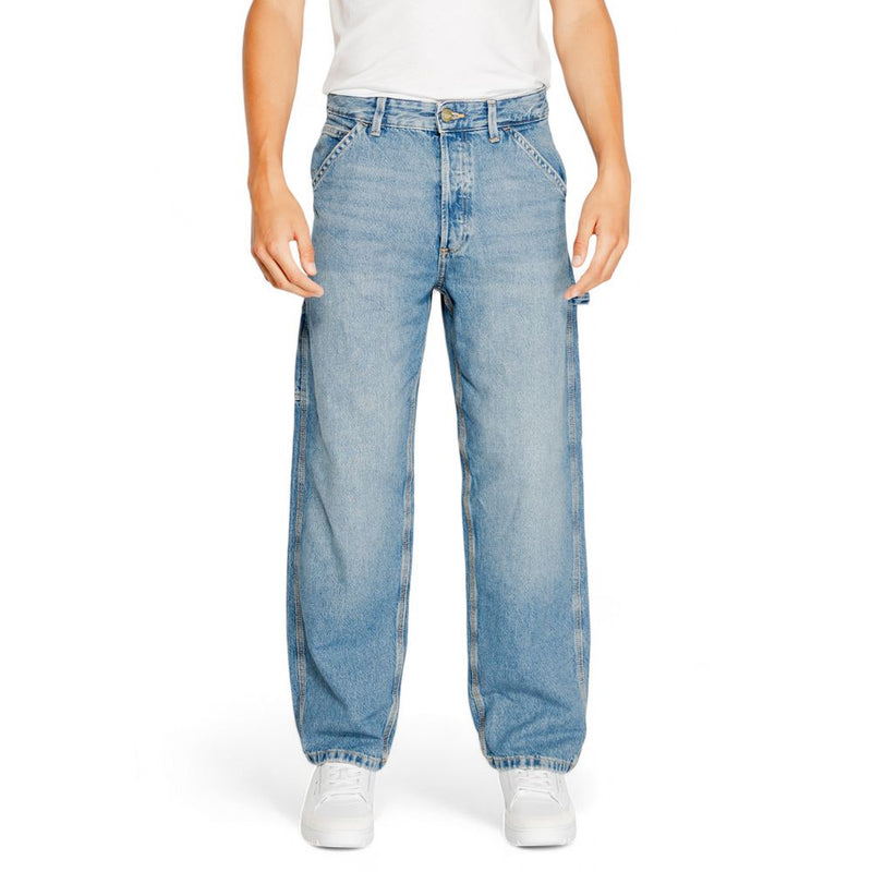 Blue Cotton Relaxed Fit Jean