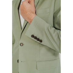 Green Cotton Blazer