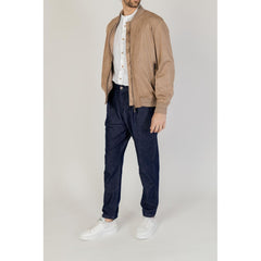 Brown Polyester Jackets & Coat