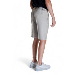 Beige Linen Bermuda