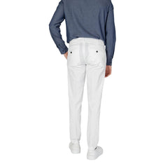 Cream Cotton Skinny Pant