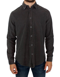 Green Button Front Cotton Casual Shirt