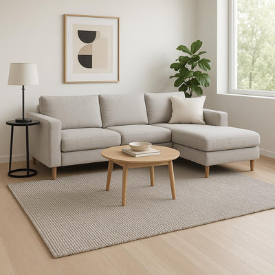 9' X 12' Beige Berber Hand Woven Area Rug-0