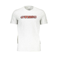 Gray Cotton Men T-Shirt