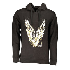 Black Cotton Men Sweater