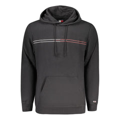 Black Cotton Men Sweater