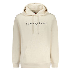 Beige Cotton Men Sweater