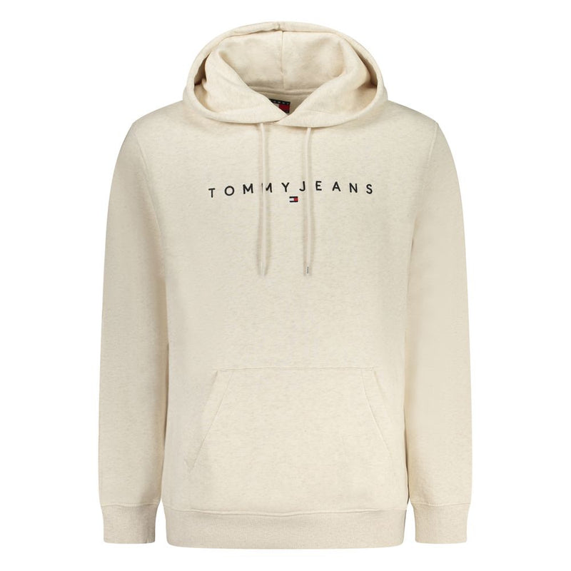 Beige Cotton Men Sweater