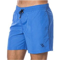 Blue Polyester Men's Swimsuit