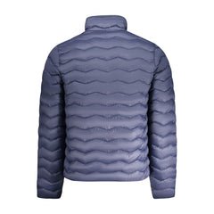 Blue Polyamide Men Jacket
