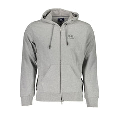 Brown Cotton Men Sweater Hoodie