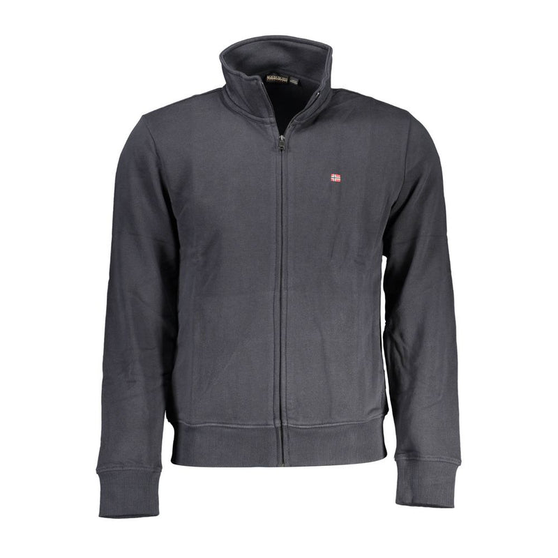 Black Cotton Men Sweater