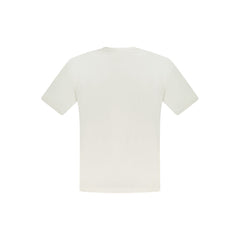 White Cotton Men T-Shirt