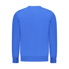 Blue Cotton Men Sweater