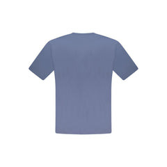 Blue Cotton Men T-Shirt