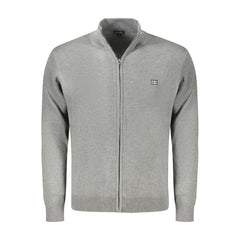 Brown Polyester Mens Cardigan