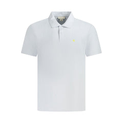 Light Blue Cotton Men Polo Shirt