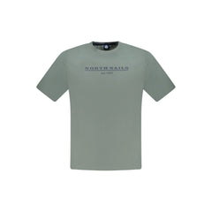 Green Cotton Men T-Shirt