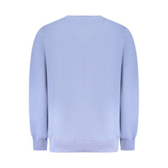 Blue Cotton Men Sweater