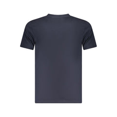 Blue Cotton Men T-Shirt