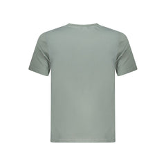 Green Cotton Men T-Shirt