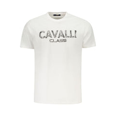 White Cotton Men T-Shirt