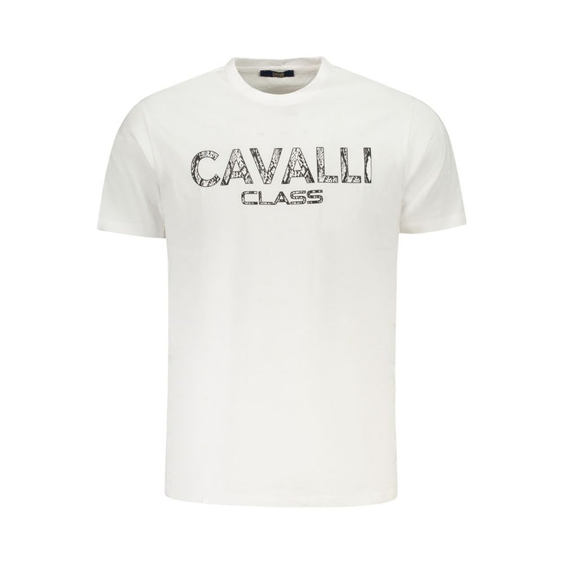 White Cotton Men T-Shirt