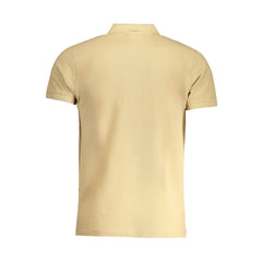 Beige Cotton Polo Shirt