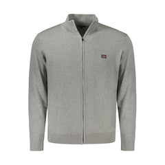 Brown Polyester Men Cardigan