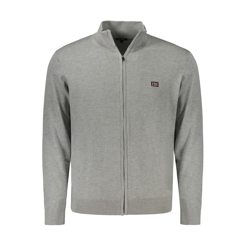 Brown Polyester Men Cardigan