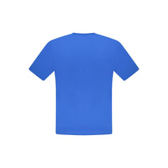 Blue Cotton Men T-Shirt