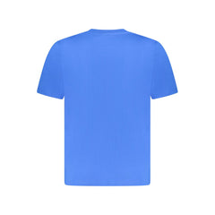 Blue Cotton Men T-Shirt