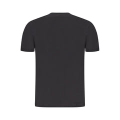 Black Cotton Men T-Shirt