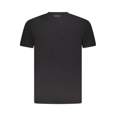 Black Cotton Men T-Shirt