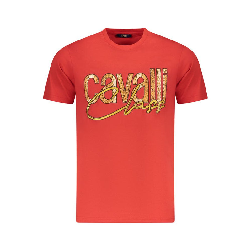Red Cotton Men T-Shirt