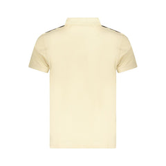 Beige Cotton Men Polo Shirt