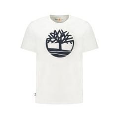 White Cotton Men T-Shirt