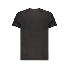 Black Cotton Men T-Shirt
