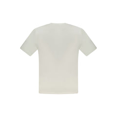 White Cotton Men T-Shirt