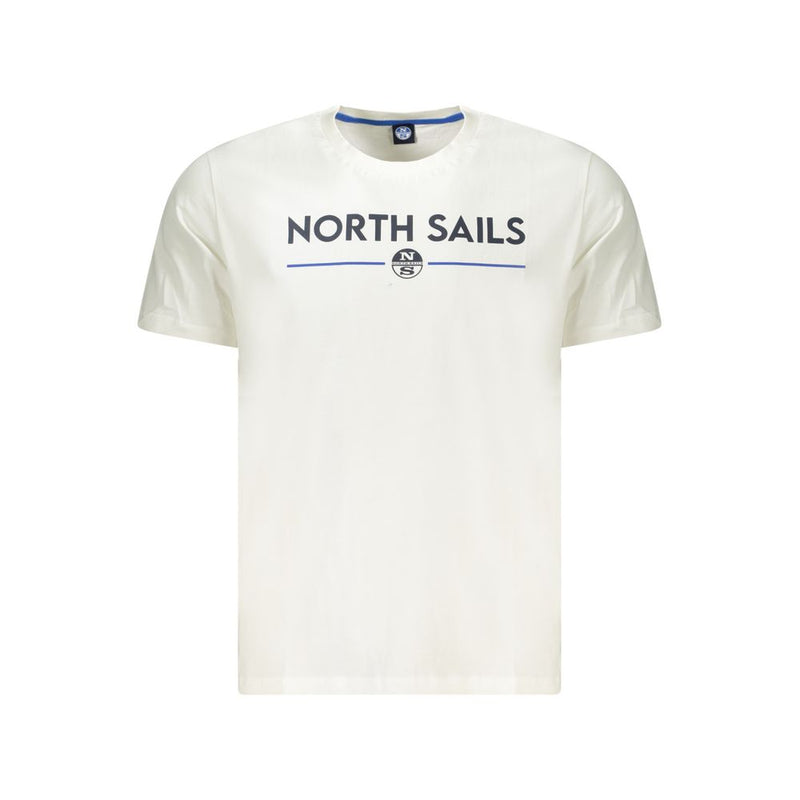 White Cotton Men T-Shirt
