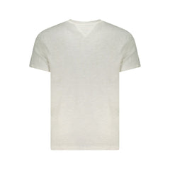 White Cotton Men T-Shirt