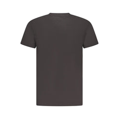 Black Cotton Men T-Shirt